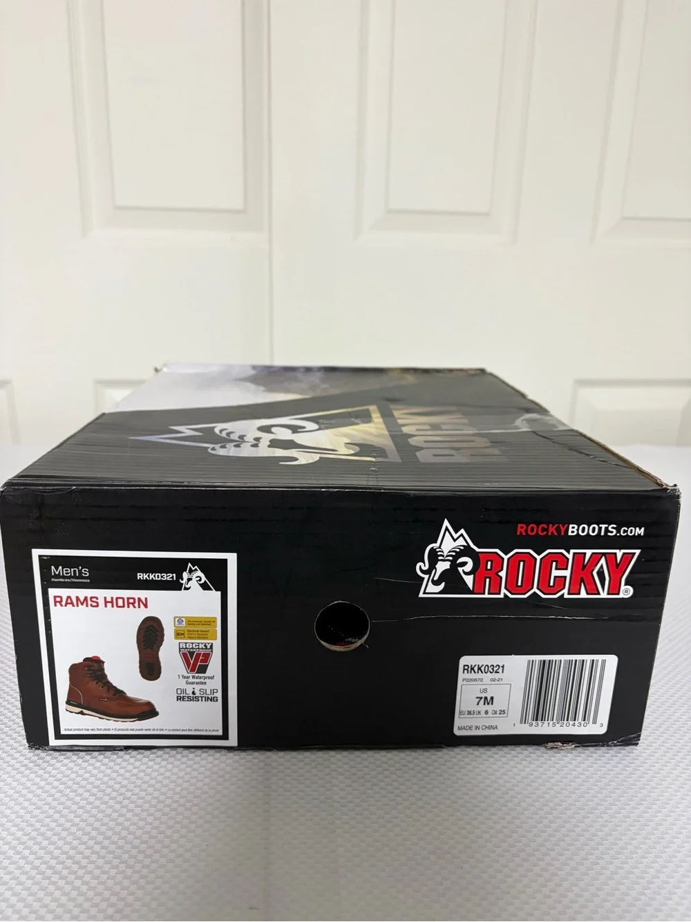 New ROCKY RAMS HORN WATERPROOF WORK WEDGE Men’s Size:7M
